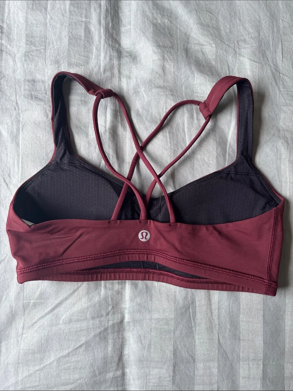 lululemon athletica Strappy Crossback Sports Bra - Burgundy